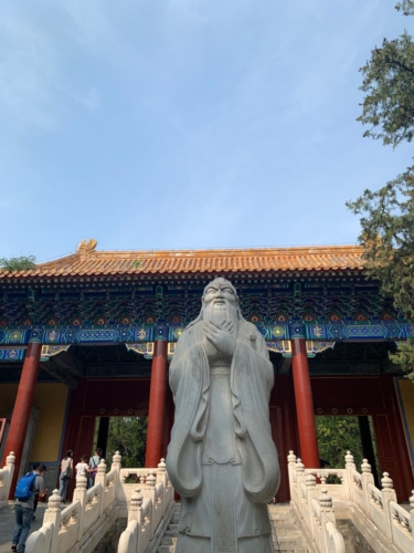 Statur im Confucius Tempel